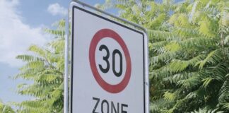 30er Zone, Verkehrsschild