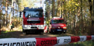 Feuerwehr Sperrzone