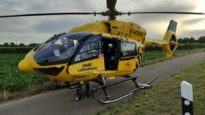Rollerfahrer verstirbt nach schwerem verkehrsunfall in rheinhessen Adac rettungshubschrauber