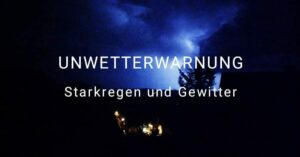 Unwetterwarnung symbolbild