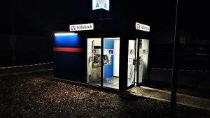 Geldautomat gesprengt, volksbank