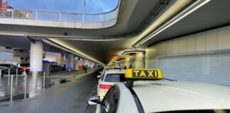 Taxi Stand, Flughafen Frankfurt