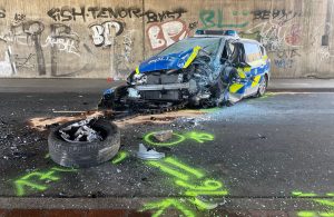 Streifenwagen verunglückt - zwei polizeibeamte schwer verletzt Img 4735 e1616381405983
