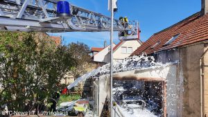Vollsperrung auf der autobahn a60 wegen feuerwehreinsatz