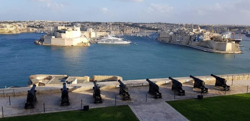 Saluting Battery in Valetta Malta