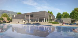 salinenbad perspektive vom freibadaus