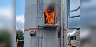 Feuer in einem Silo, VG Rüdesheim