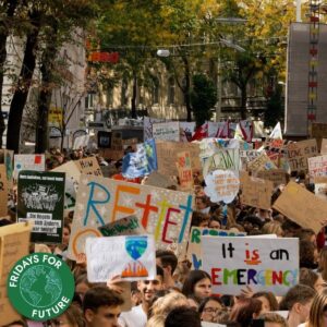 Klimastreik in der innenstadt von bingen am rhein angekündigt Sharepic