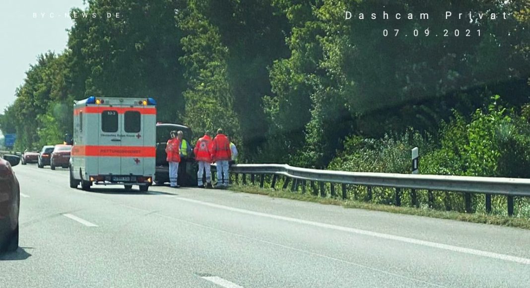 Verkehrsunfall Autobahn A63