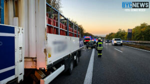 Verkehrsunfall auf der l425 zwischen selzen und köngernheim mit linienbus
