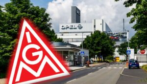 Ig metall logo mit opelwerk