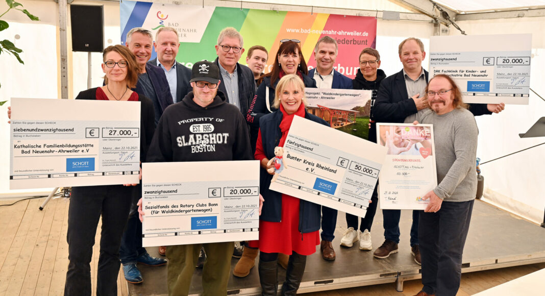 SCHOTT AG Spende Flutkatastrophe Ahrtal
