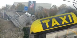 eingestürzte Salzbachtalbrücke