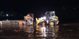 Überflutung durch Hochwasser, Symbolbild