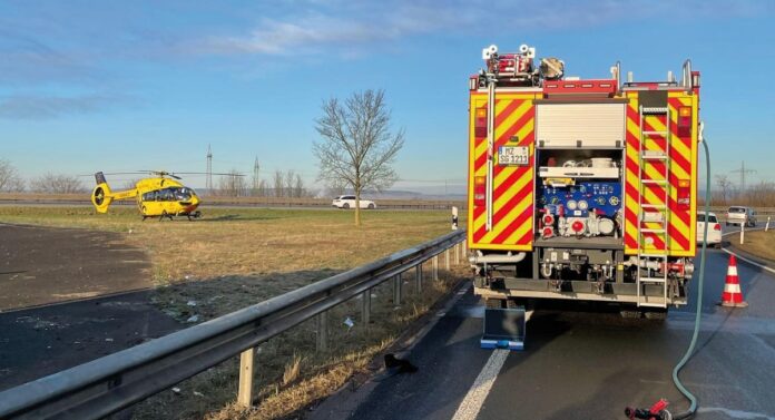 Verkehrsunfall Autobahn A61
