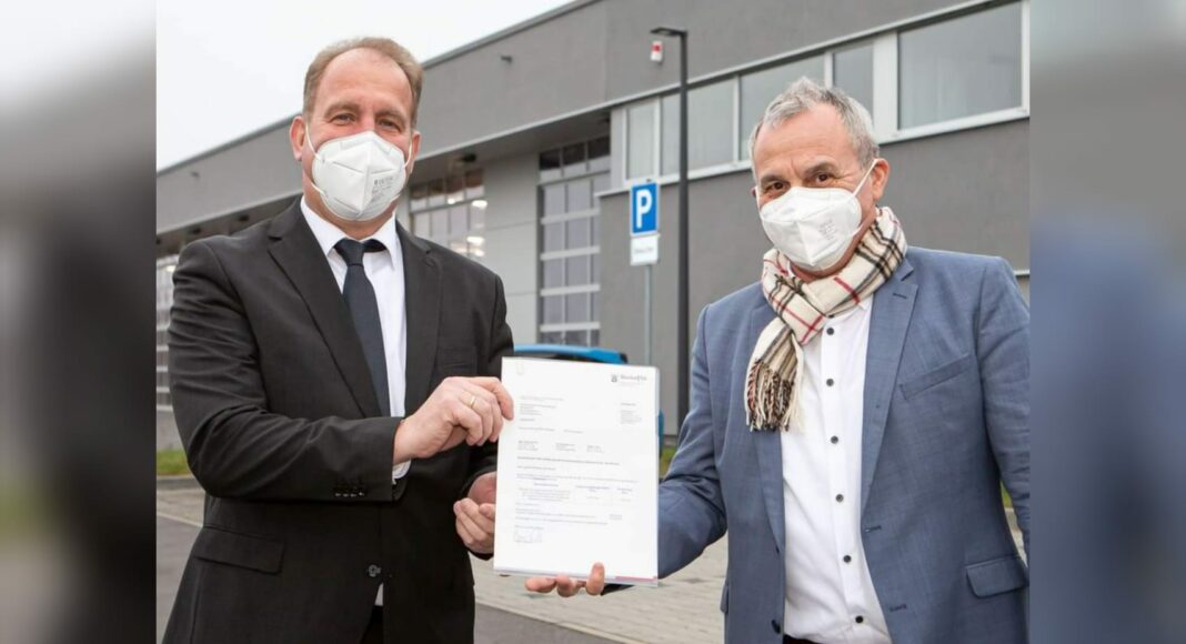 Förderbescheid für Feuerwehr Bodenheim-Nackenheim