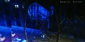 Polizeieinsatz nachts
