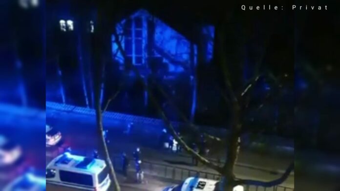 Polizeieinsatz nachts