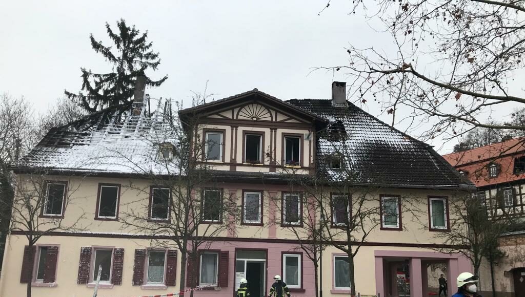 Dachstuhlbrand Oppenheim