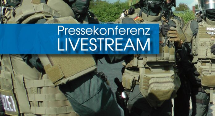 Pressekonferenz Livestream Polizei