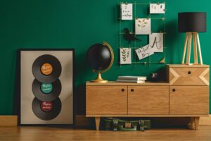 Green bag under retro dresser 2021 08 26 15 45 31 utc