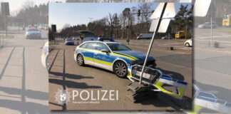 Unfall Polizei A6