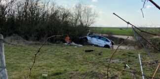 UnfallA61mitueberschlagendemPKW