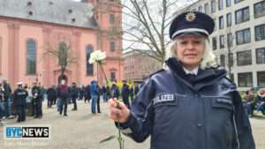 Trauermarsch der polizei durch mainz: gedenken an getötete kollegen in kusel Mainz3