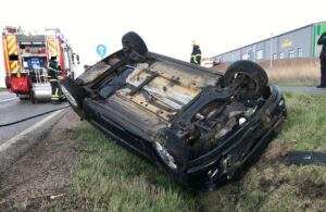 Ford fiesta überschlägt sich auf der bundesstraße in bad kreuznach Unfallb428 e1649607428842