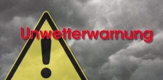 Unwetterwarnung, Symbolbild