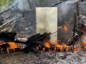 Einsatz der feuerwehr mit menschenrettung in bingen am rhein