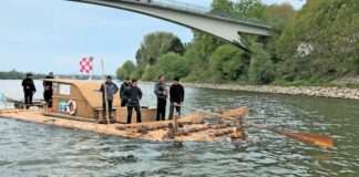 werbetraeger mit dem gefaehrt