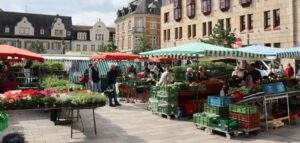 Wochenmarkt kornmarkt freitags juni 2020