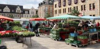 wochenmarkt kornmarkt freitags juni 2020