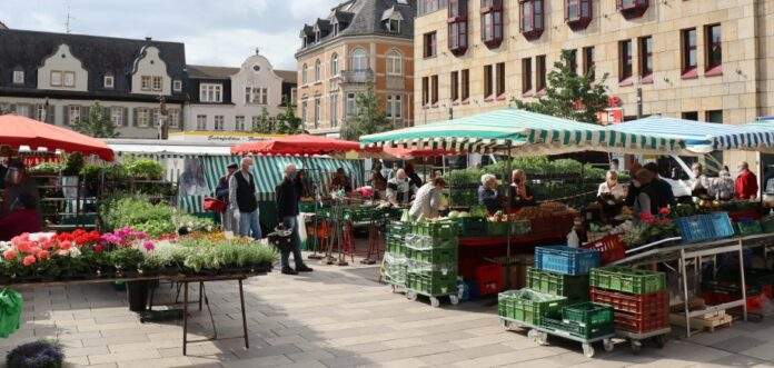 wochenmarkt kornmarkt freitags juni 2020