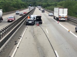 Pol vdmz verkehrsunfall mit erheblichem r ckstau
