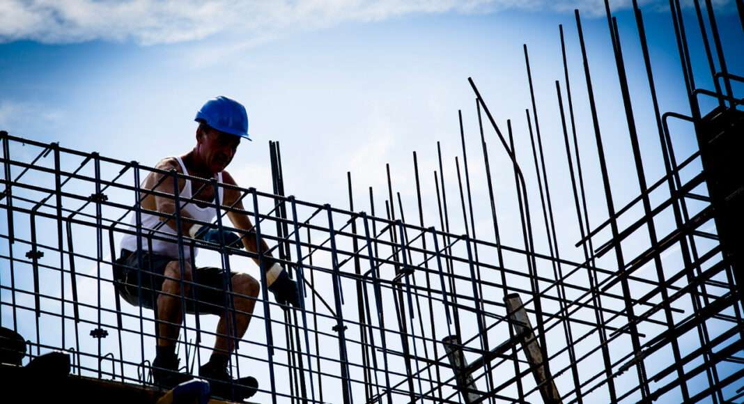 Bauarbeiter Eisenflechter Bauarbeiter Eisenflechter