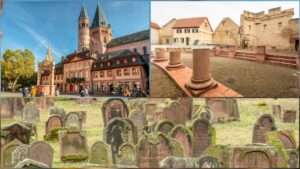 Rheinhessen erleben: kultur und lebensart begegnen sich in ingelheim, worms und mainz Historische gebäude mainz, worms, ingelheim