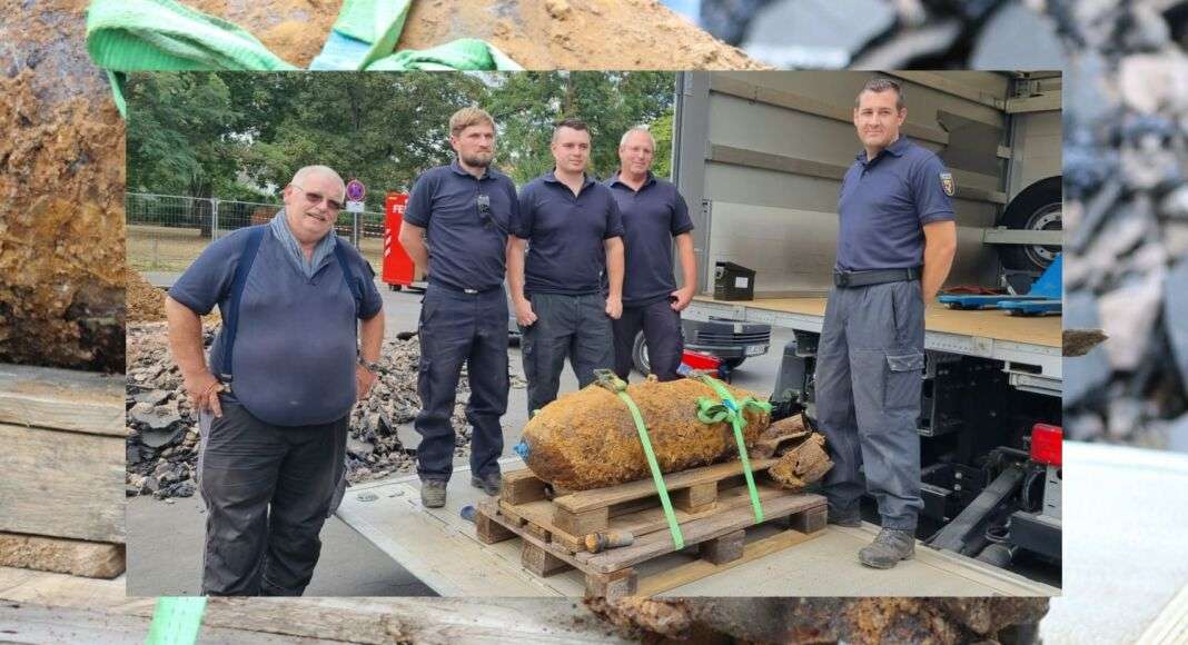 entschärfte Weltkriegsbombe