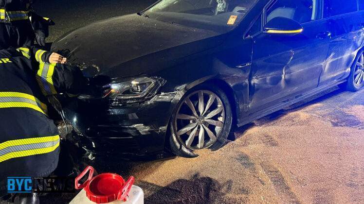 Unfall mit verletzten auf der a60 bei mainz-lerchenberg A60 mainz vw unfall3