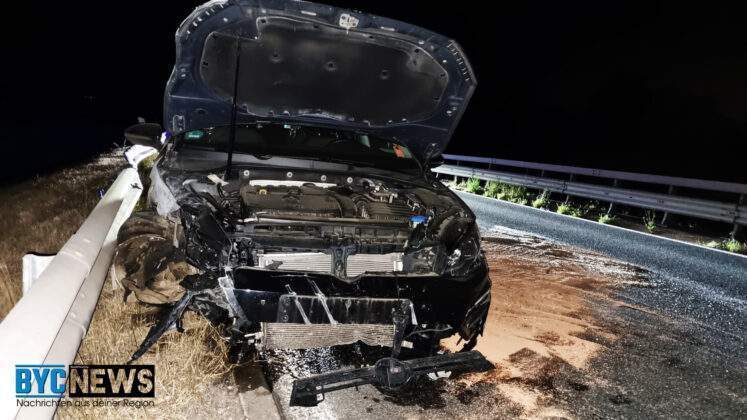 Unfall mit verletzten auf der a60 bei mainz-lerchenberg A60 mainz vw unfall8