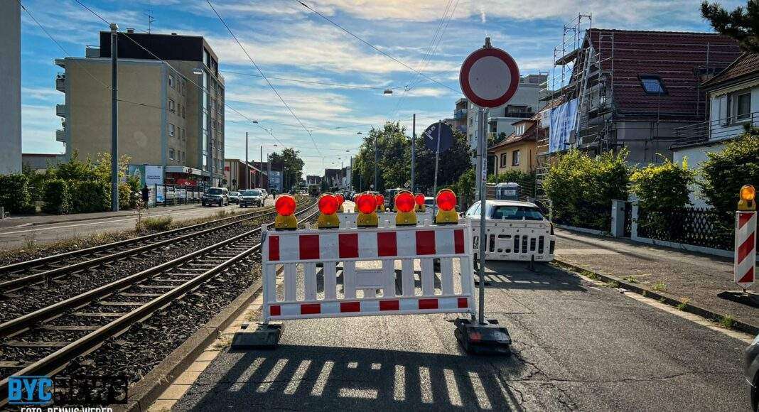 Straßensperrung Mainz Gonsenheim