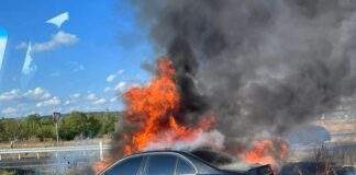 Fahrzeugbrand, Einsatz Feuerwehr Raunheim