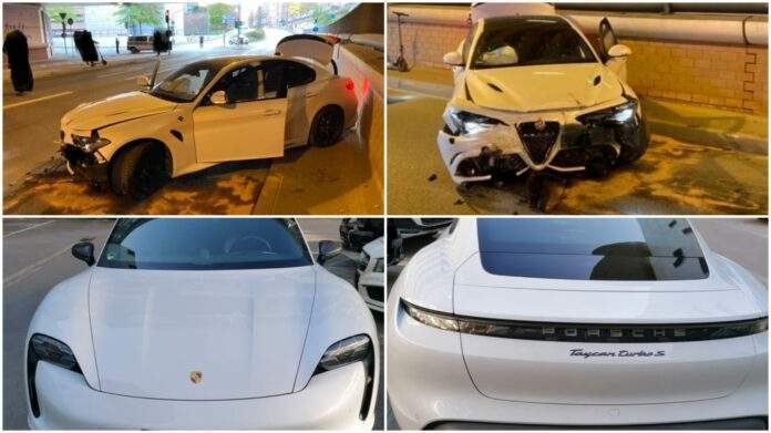 Unfall zwischen Porsche und Alfa Romeo Unfall zwischen Porsche und Alfa Romeo