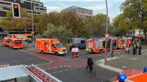 Unfall zwischen streifenwagen und bmw in rüsselsheim