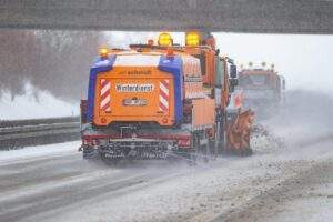 Schneefall in südhessen und rheinhessen