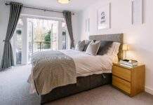 Schlafzimmer, einrichtung, dekoration,