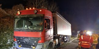 LKWbeiBergungsarbeiten