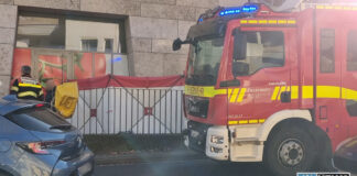 Löschfahrzeug Feuerwehr Mainz