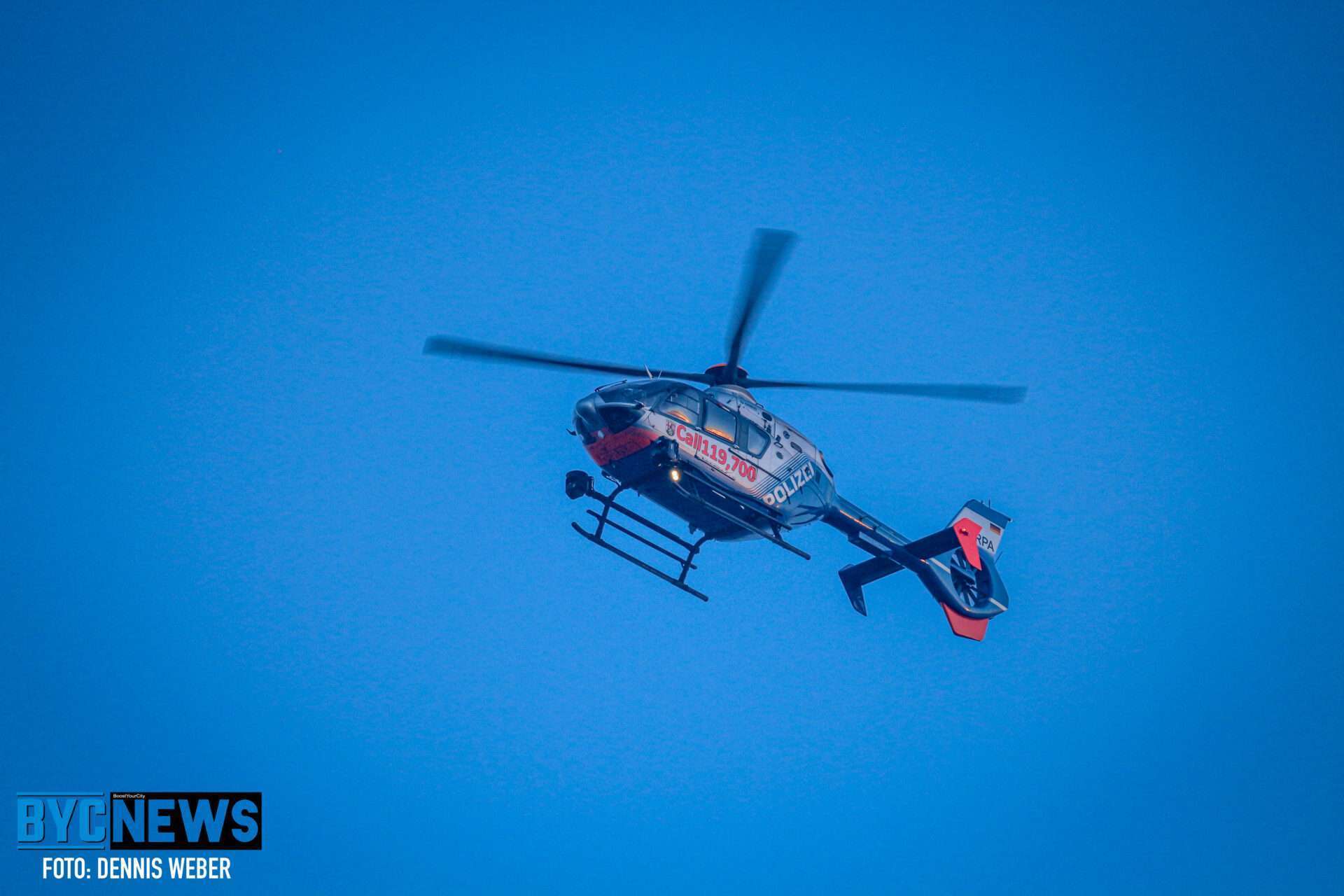 Hubschrauber Uber Mainz Heute